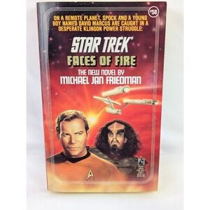 Pocket Books Star Trek Book Faces of Fire Michael Jan Friedman #58 1992 1st Ed